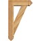 Ekena Millwork Traditional Arts and Crafts Rough Sawn Bracket w/ Offset Brace, Western Red Cedar, 6"W x 18"D x 30"H BKT0604X18X30TRA03RWR - alternate 2
